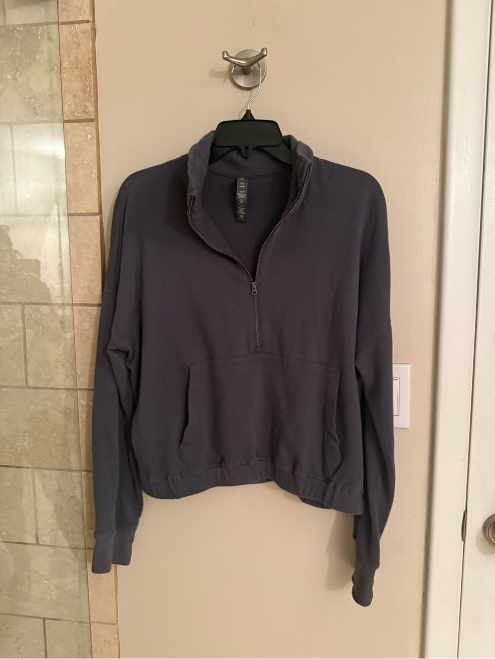 Vuori Half-Zip Pullover blue Sweatshirt size small